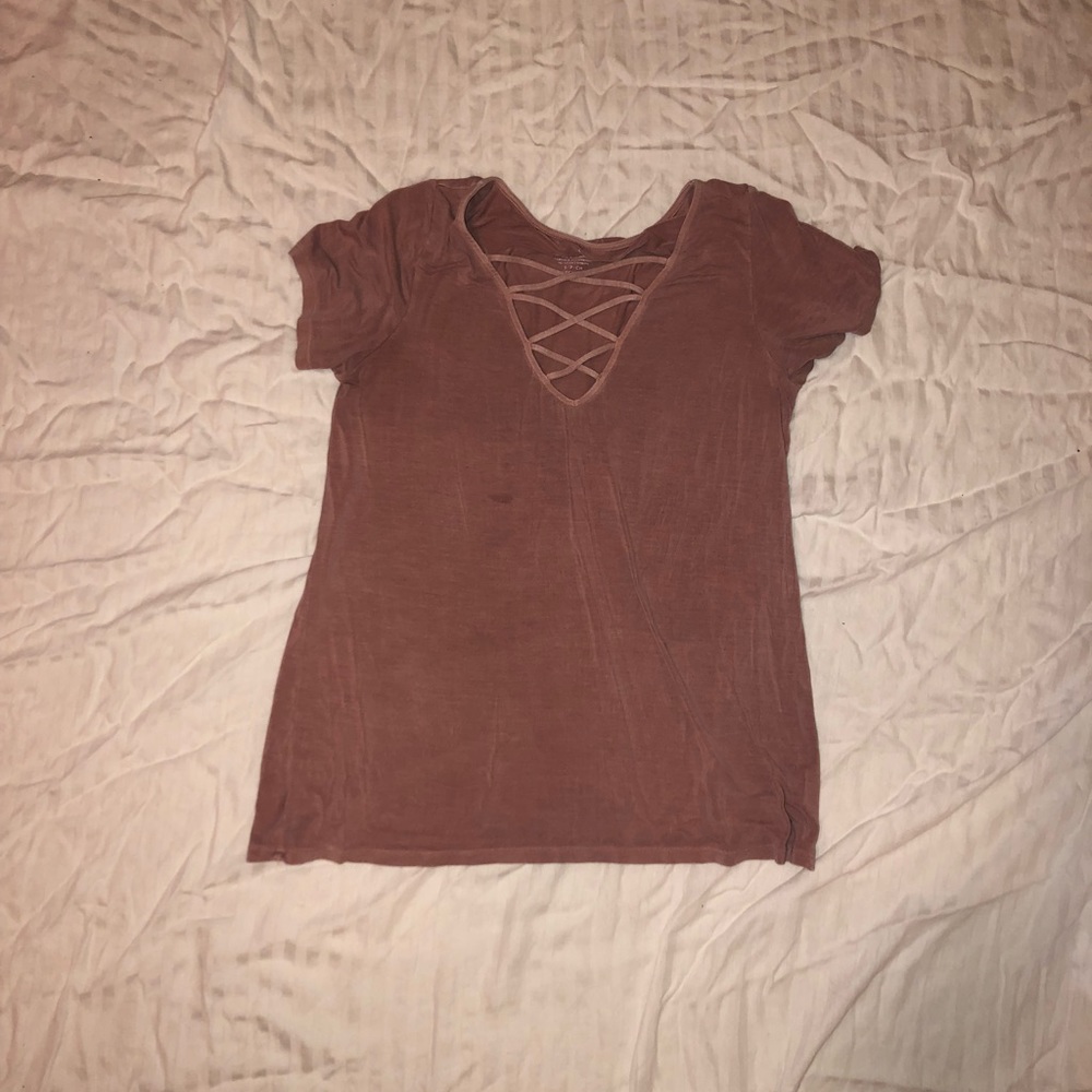 American Eagle Soft and Sexy with crisscrossing